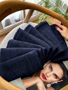 شال کشمیر ریشه پرزی 8039