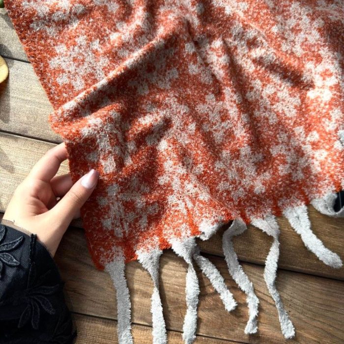 شال موهر حوله ای طرح هشتکی