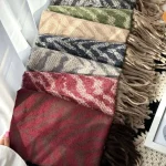 شال موهر حوله ای موجی