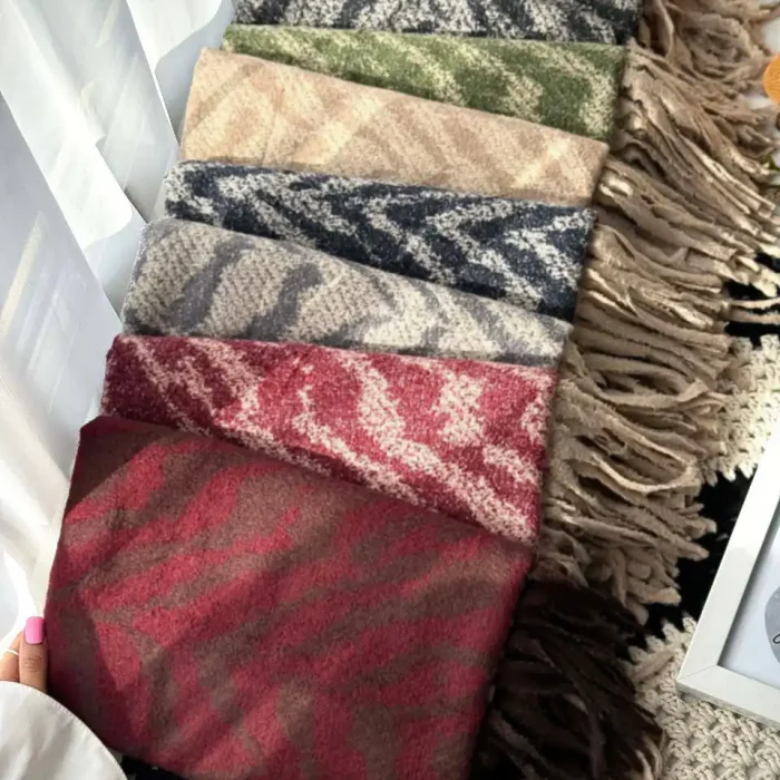 شال موهر حوله ای موجی