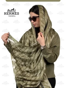 شال ابریشم میله‌ای بالنسیاگا (BALENCIAGA)